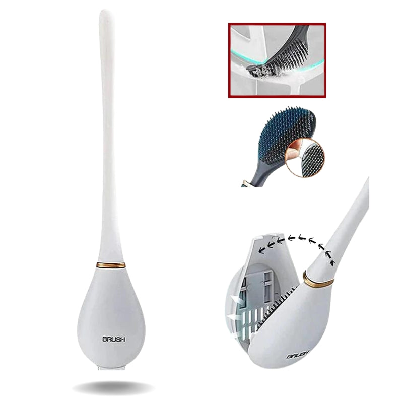 Flexible Toilet Brush – Effective Cleaning Tool – White