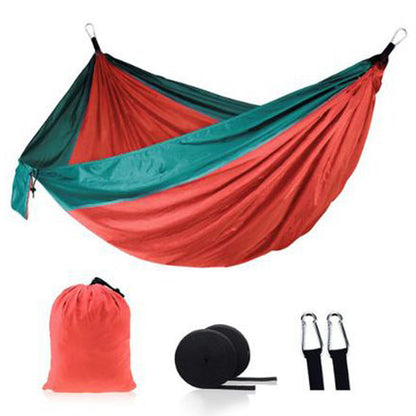 Lightweight Nylon Hammock for Outdoor Camping – Red