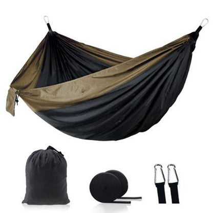Lightweight Nylon Hammock for Outdoor Camping – Black