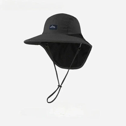 Quick-Dry Outdoor Hat for Camping and Fishing Activities – Black