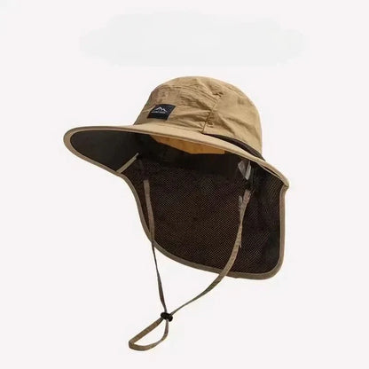 Quick-Dry Outdoor Hat for Camping and Fishing Activities – Brown