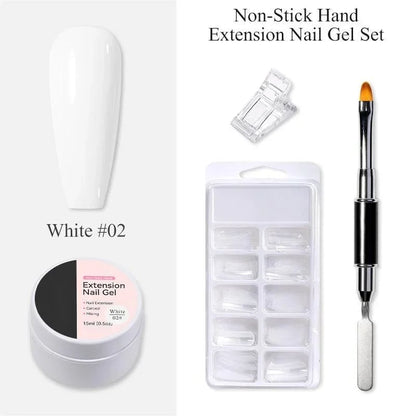 Elegant Nail Extension Gel for Flawless Manicures – 02#white