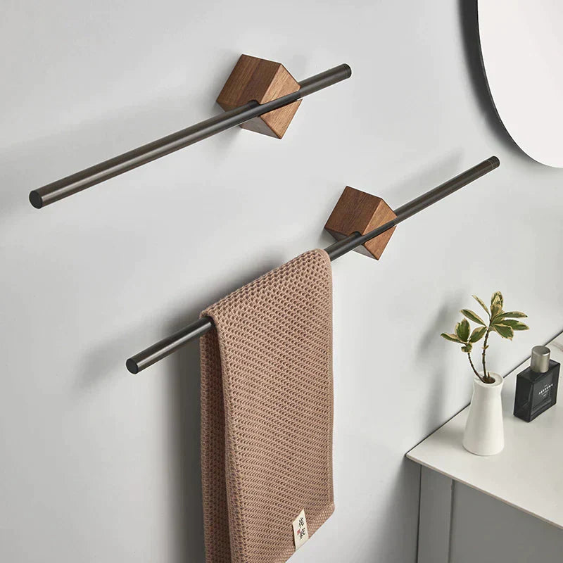 Bathroom Towel Holder – Black