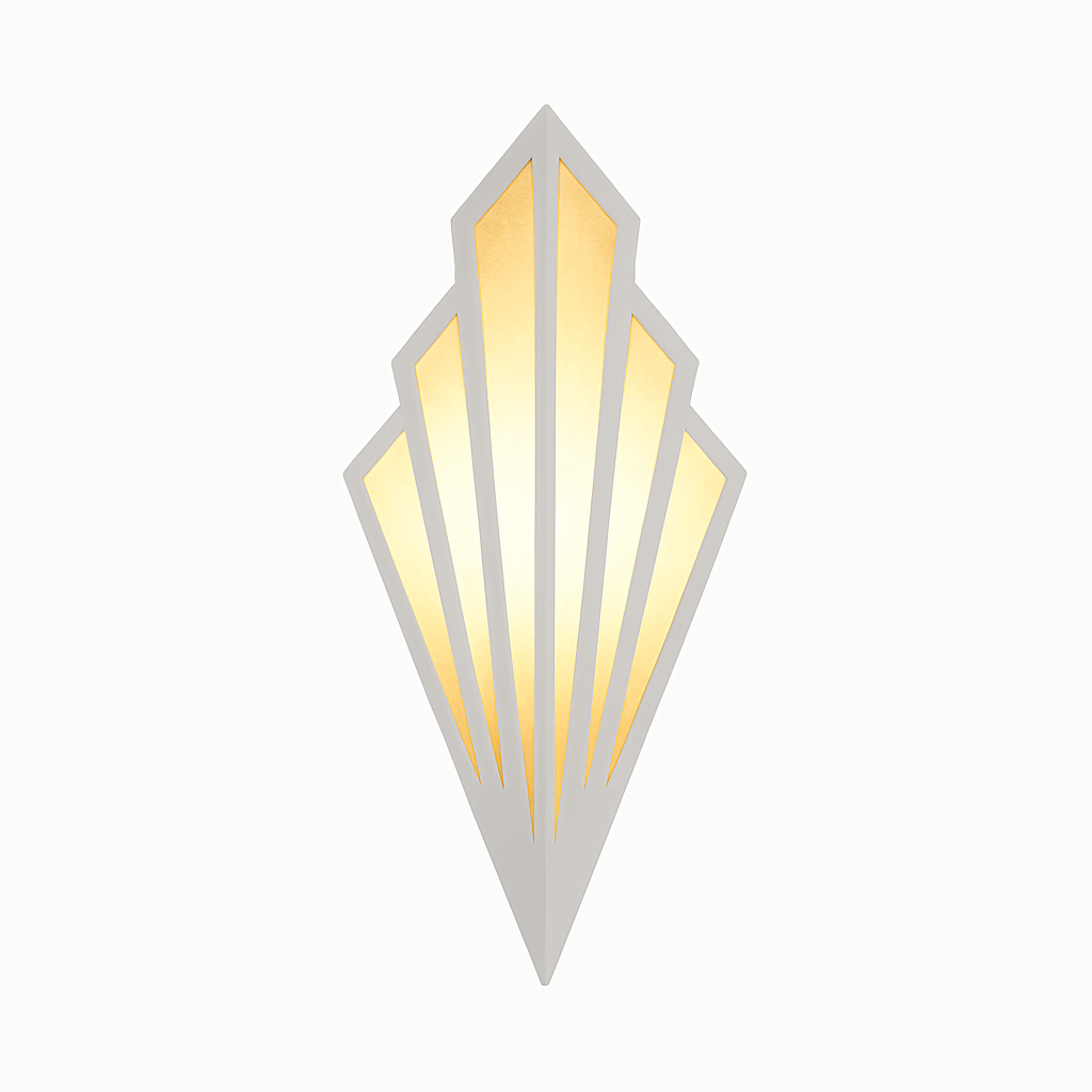 Wall-Mounted LED Design Sconce in Colored Metal – White