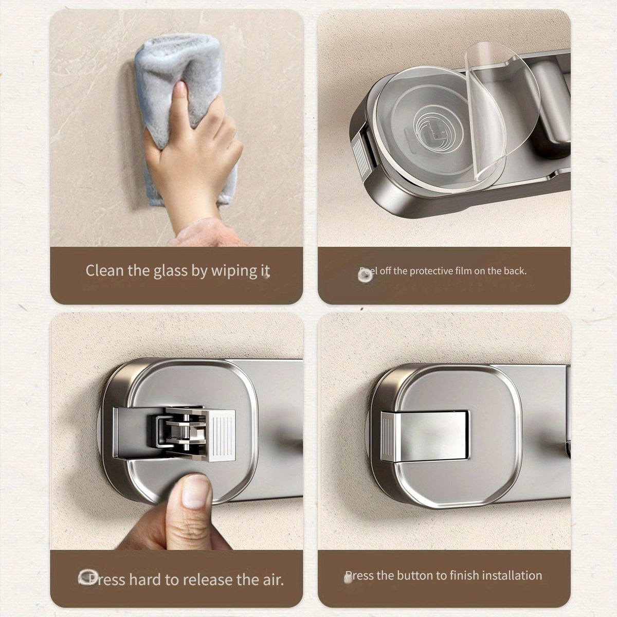 Wall Hook Panel No Drilling – Hidden 5-Hook Organizer Shelf