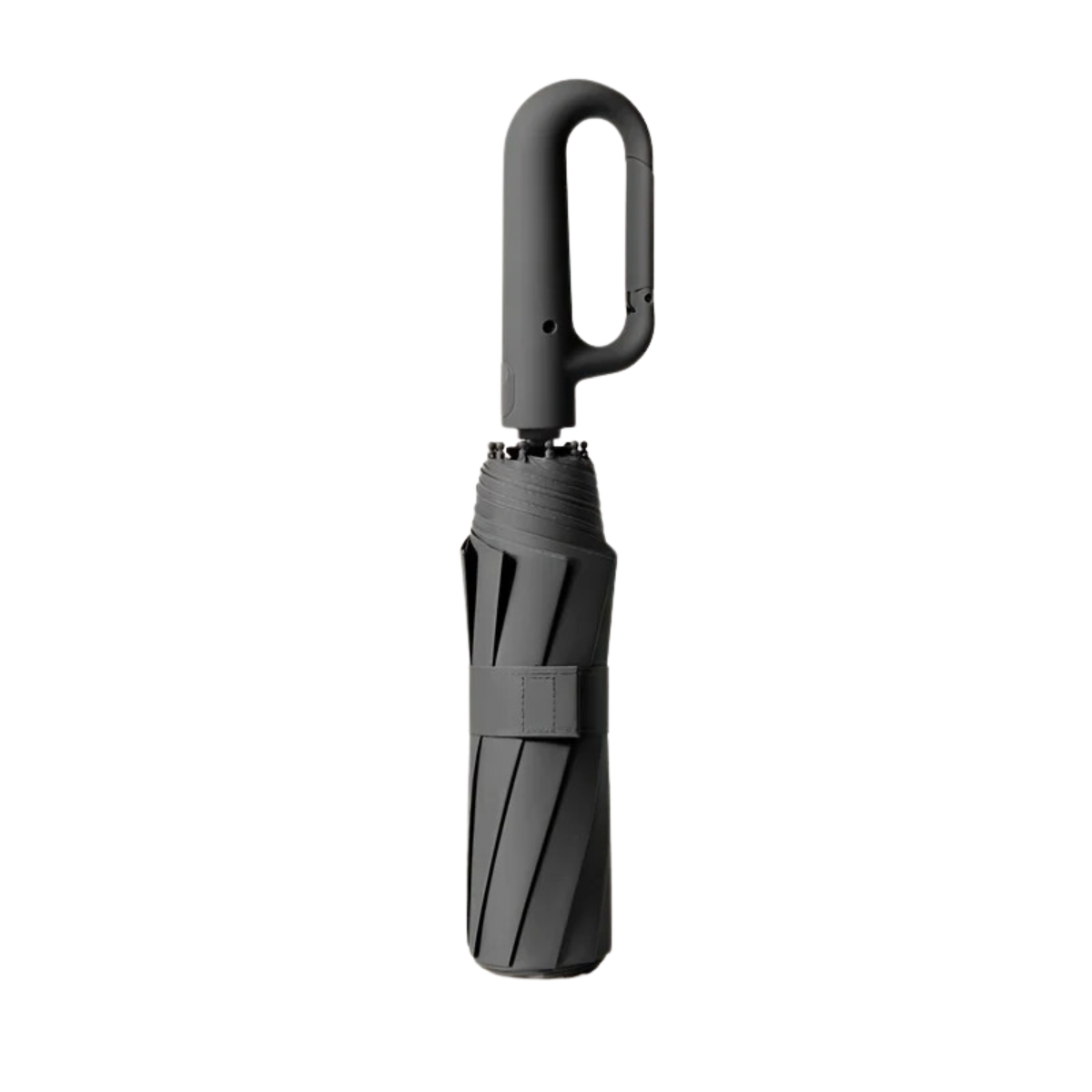 Automatic Folding Umbrella with Large Buckle Handle – Wind-Resistant & Compact – Black