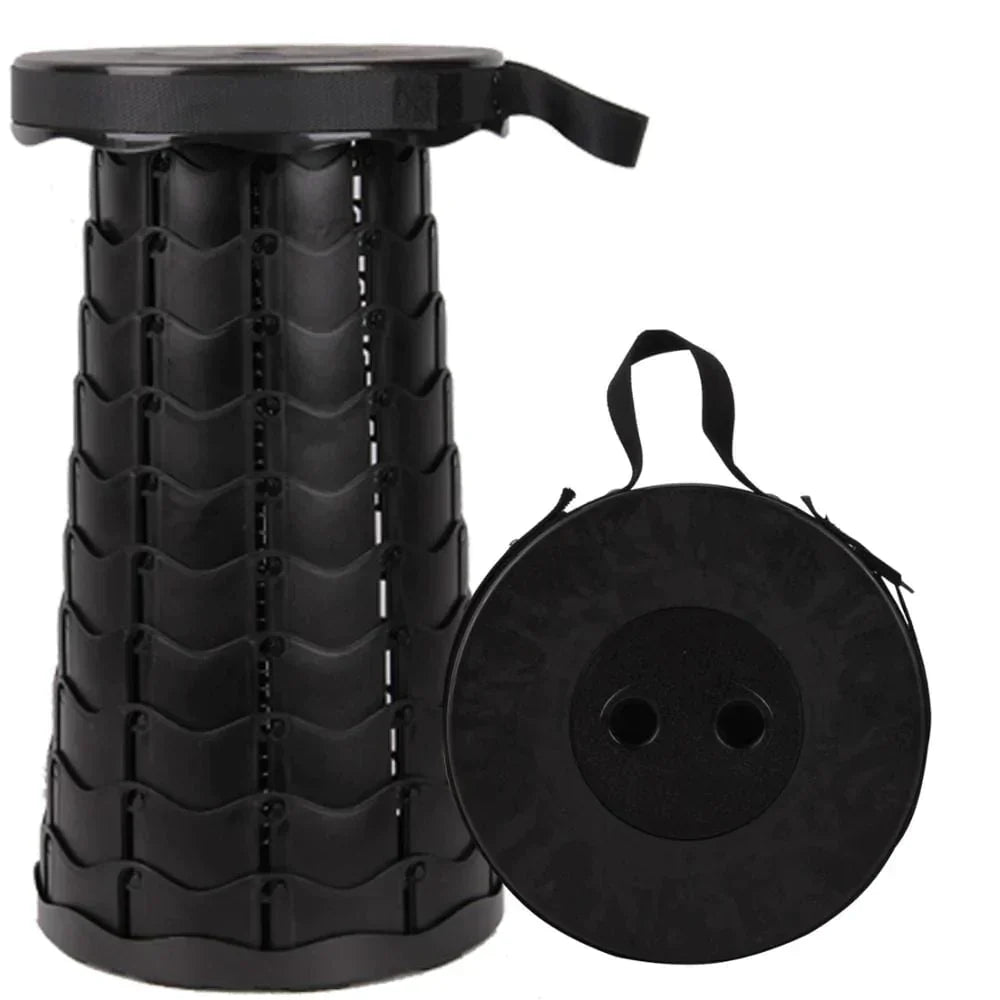 Foldable Compact Stool - Practical and Stylish Design – Black