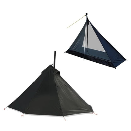 1-Person Tipi Shelter with Chimney Window - Ultralight Hot Tent