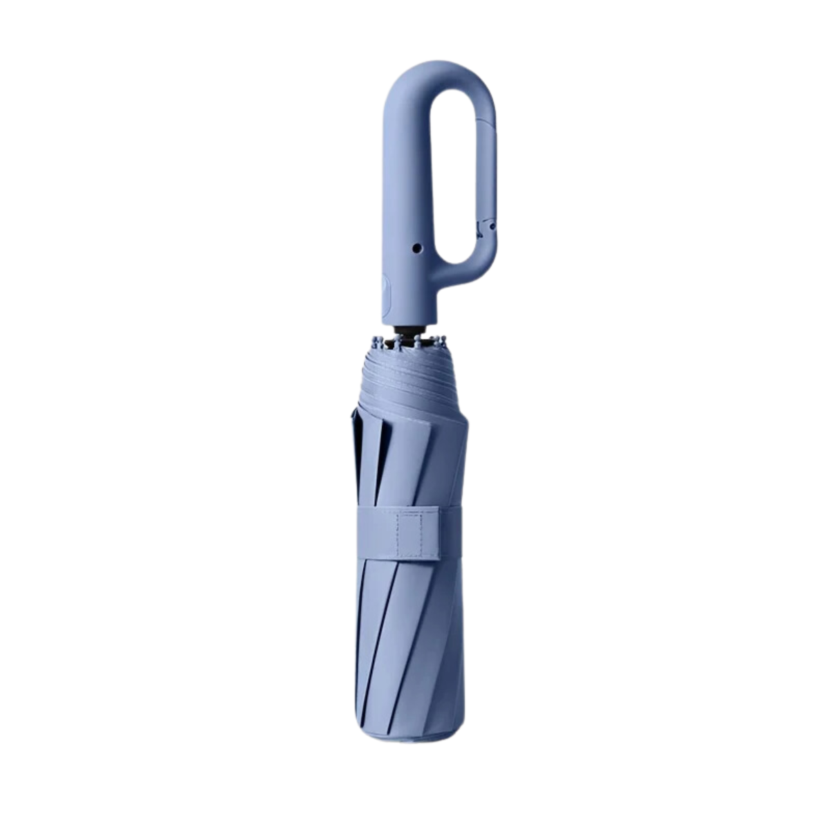 Automatic Folding Umbrella with Large Buckle Handle – Wind-Resistant & Compact – Navy Blue