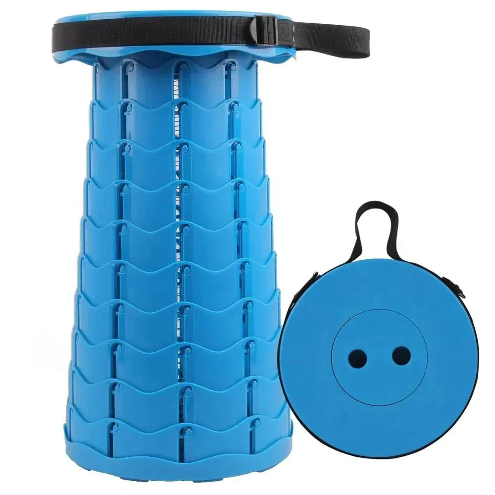 Foldable Compact Stool - Practical and Stylish Design – Blue