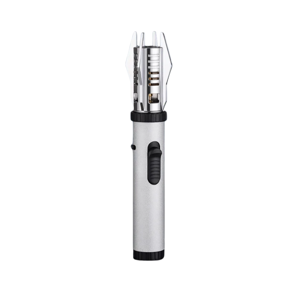Blue Flame Windproof Lighter – Silver
