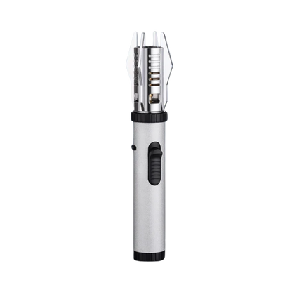 Blue Flame Windproof Lighter – Silver