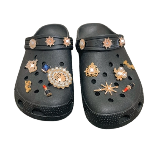 Platform Garden and Beach Sandals for Women - Clog Style Slippers – Black