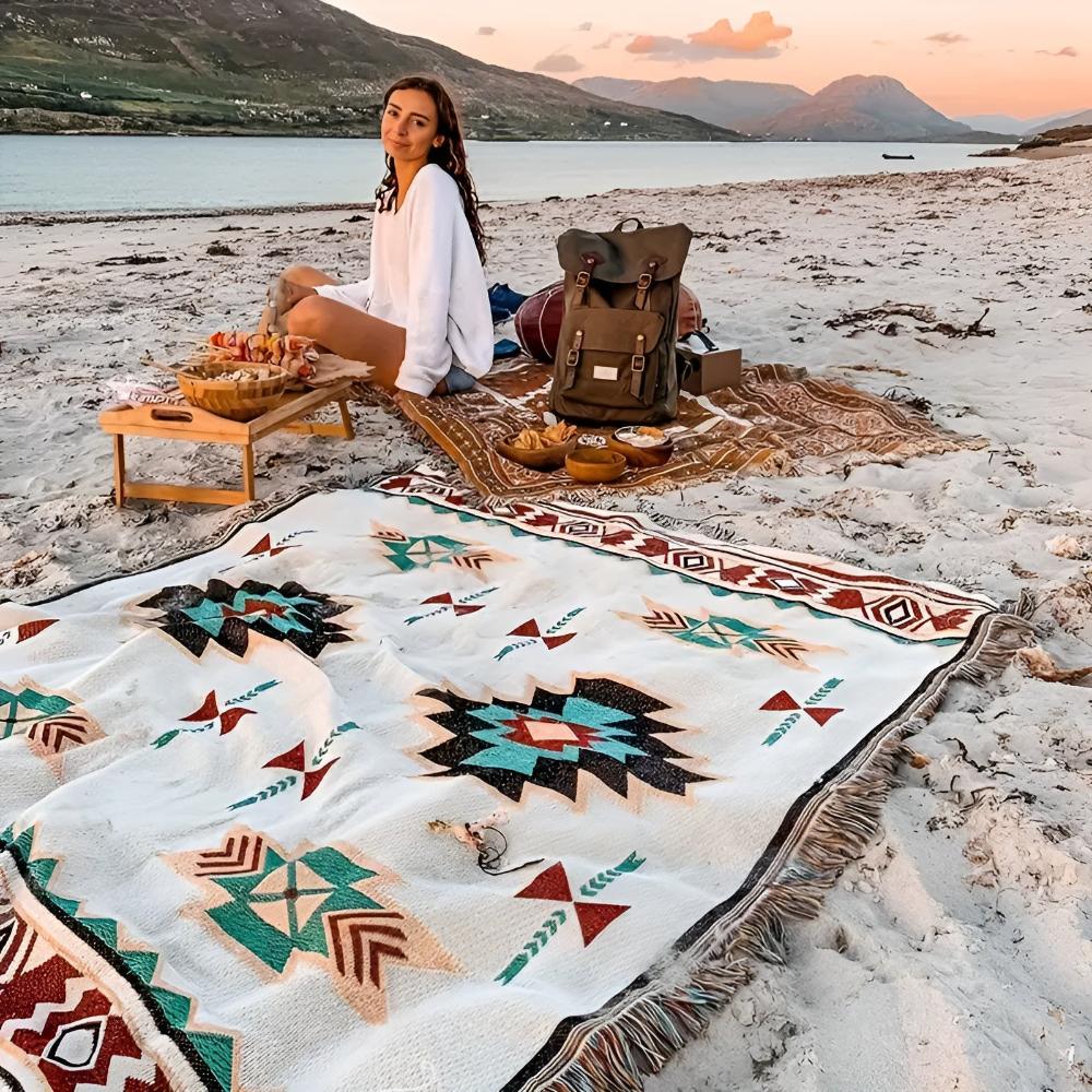 Vibrant Wanderlust Picnic Blanket
