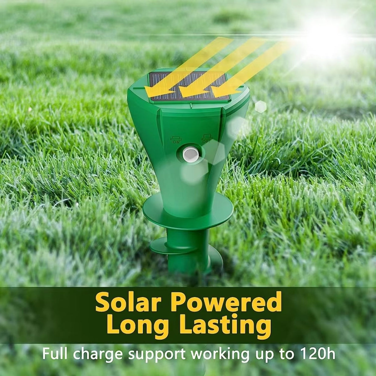 Solar Garden Pest Repeller Powered by Sunlight