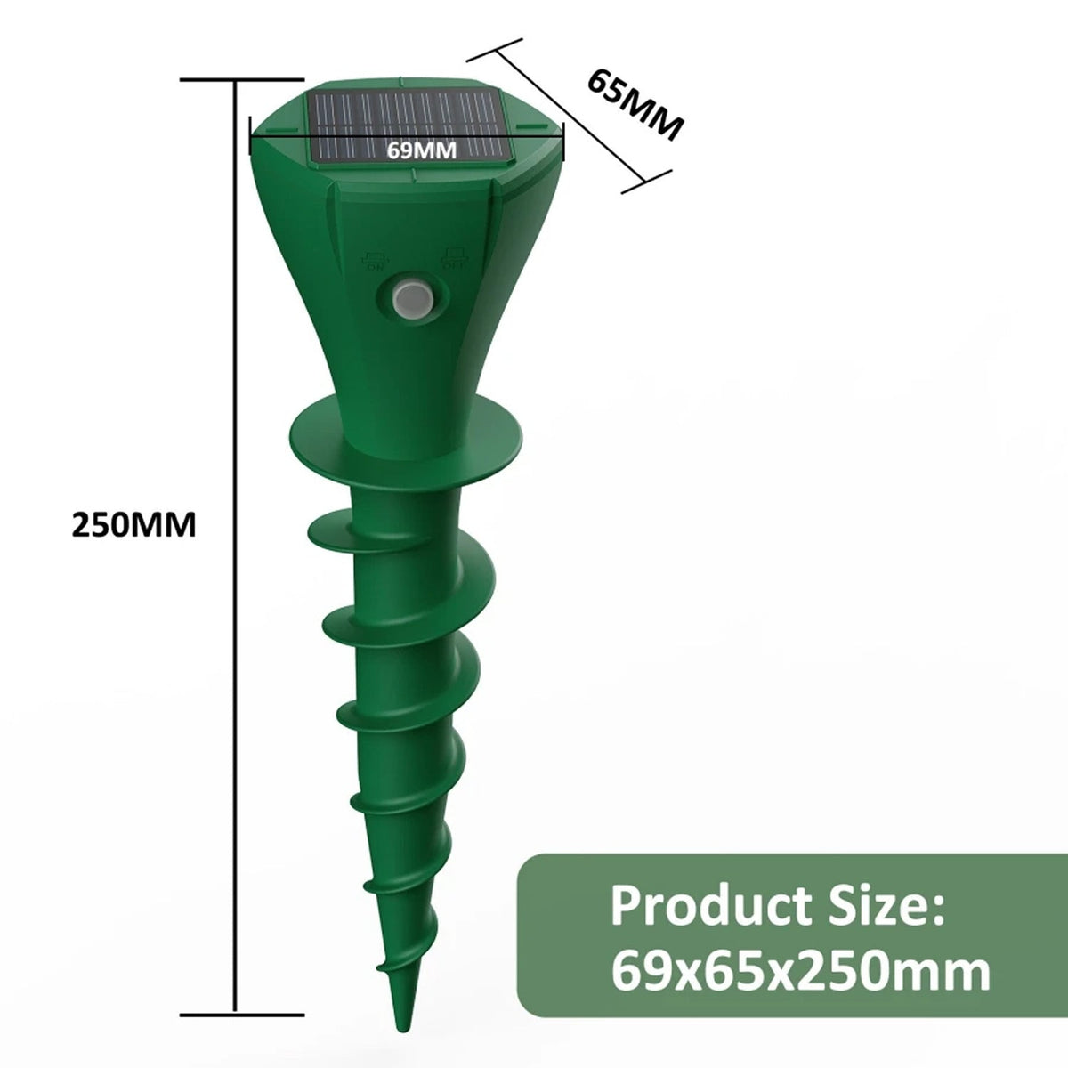 Solar Garden Pest Repeller Powered by Sunlight