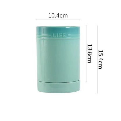 Colorful Ceramic Kitchen Utensil Holder and Organizer – Aqua