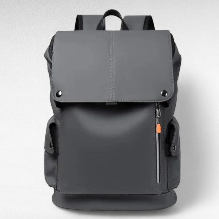 25L Waterproof Roll-Top Backpack with USB Port, Laptop Section and Pockets – Dark Grey