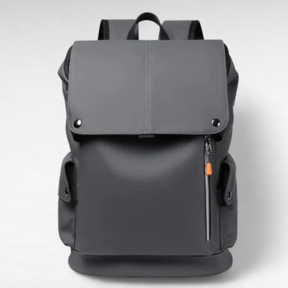 25L Waterproof Roll-Top Backpack with USB Port, Laptop Section and Pockets – Dark Grey