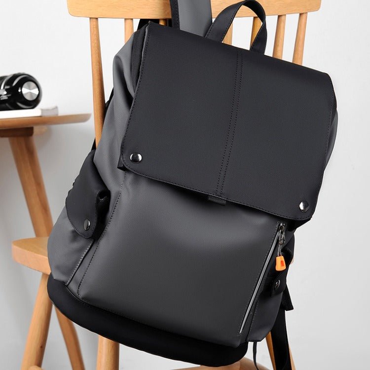 25L Waterproof Roll-Top Backpack with USB Port, Laptop Section and Pockets