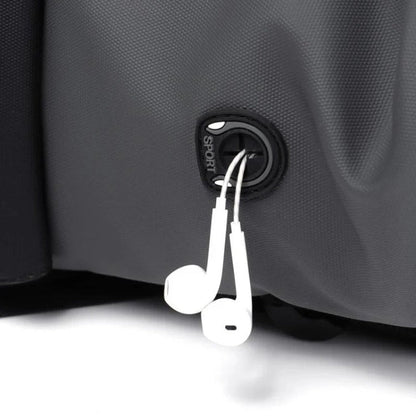 25L Waterproof Roll-Top Backpack with USB Port, Laptop Section and Pockets
