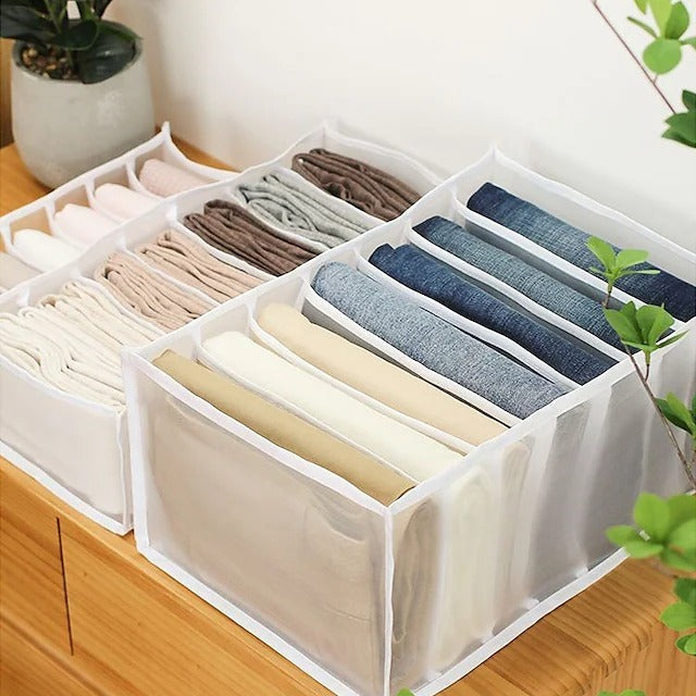 Multi-Compartment Closet Organizer for Efficient Storage