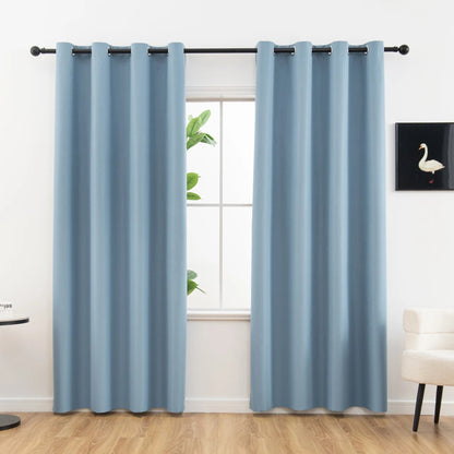 Dark Color Curtain – Sky Blue