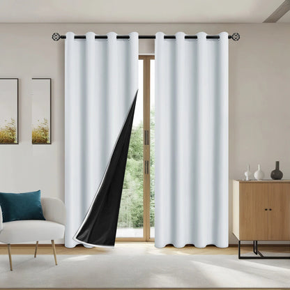 Dark Color Curtain – White