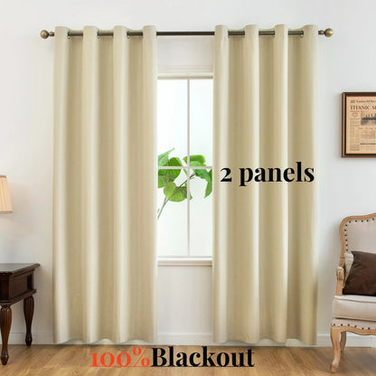 Dark Color Curtain – Beige
