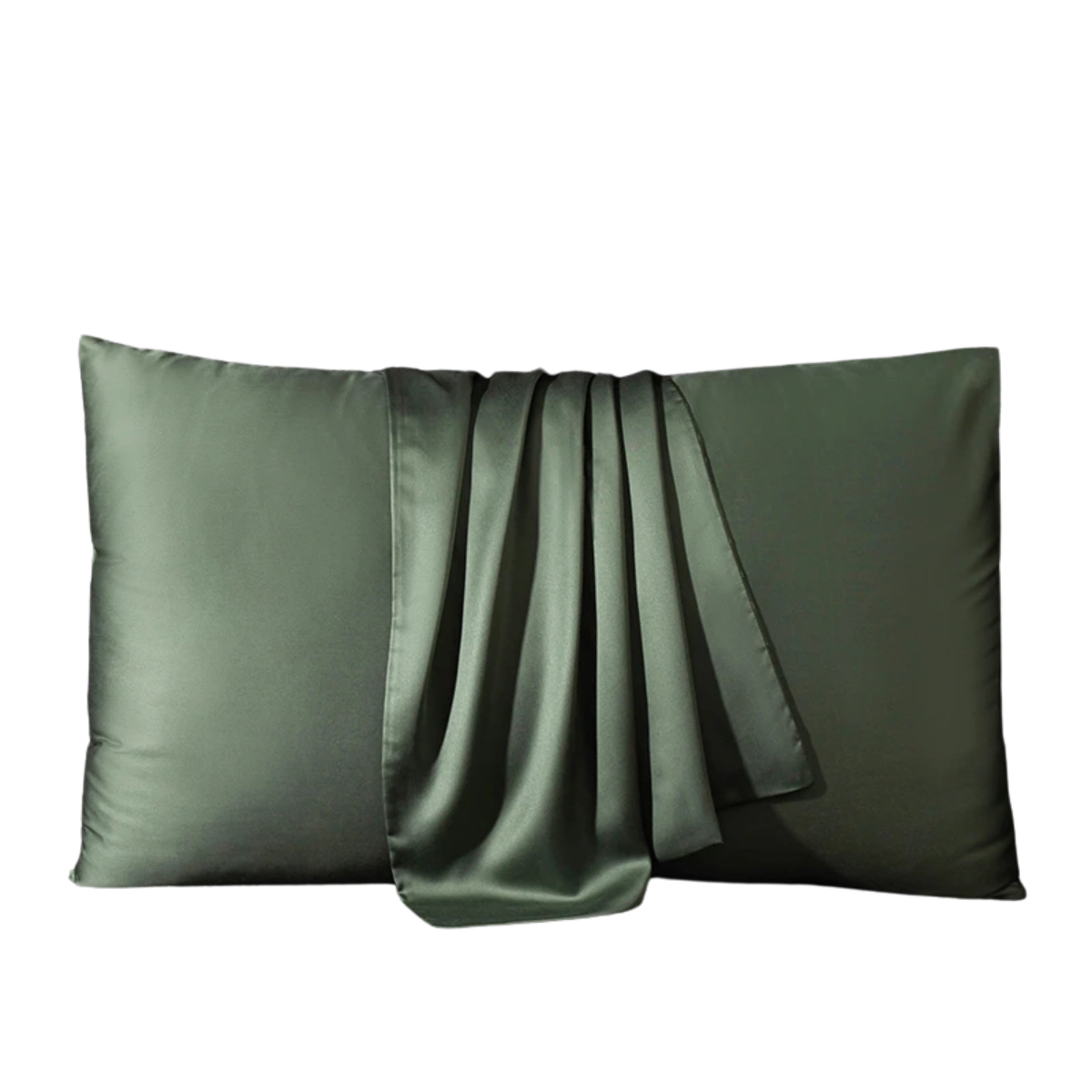 Silk Pillowcase Made from Mulberry for Hair and Skin Care – Dark Green