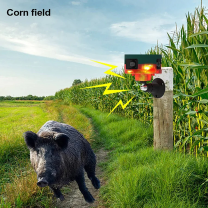 360-Degree Solar Animal Repeller for Birds, Pigeons, Boars, Rabbits, and Deer