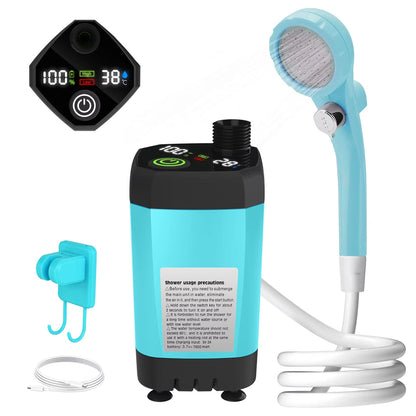 Portable Shower for Camping Use – Blue