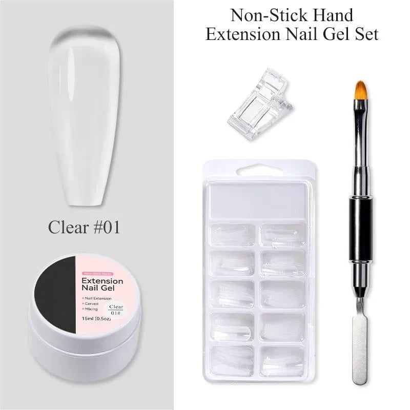 Elegant Nail Extension Gel for Flawless Manicures – 01#Clear