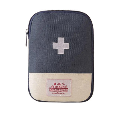 Travel Medical Storage Bag with Multiple Sections - Compact Nylon, 3 Sizes – Blue