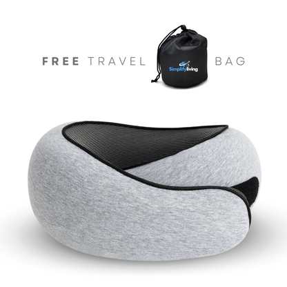 Travel Pillow for Comfortable Support on Relaxing Journeys – Gray