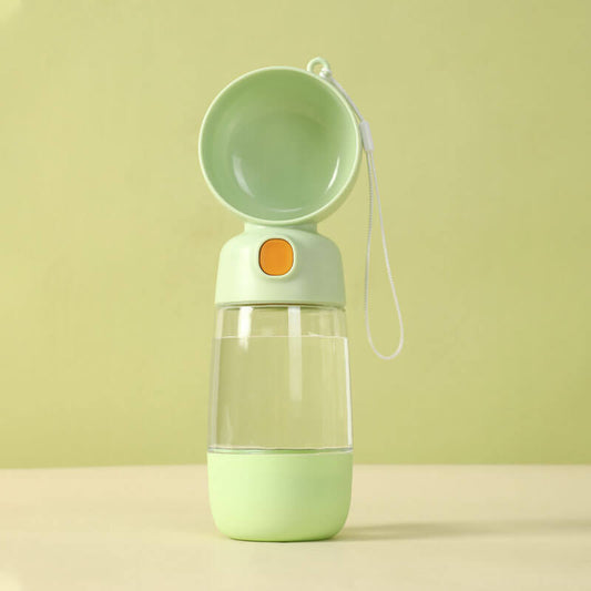 Portable Bottle for Pet Food and Water – Green