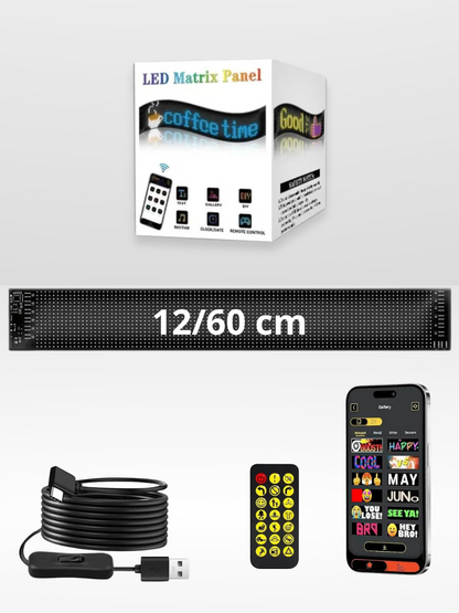 Adjustable LED Car Panel with Customization Options