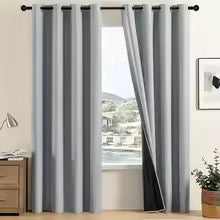 Dark Color Curtain – Grey