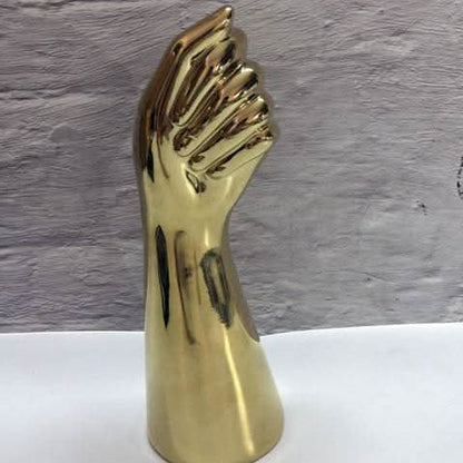 Handcrafted Ceramic Vase for Artistic Home Decor – Gold