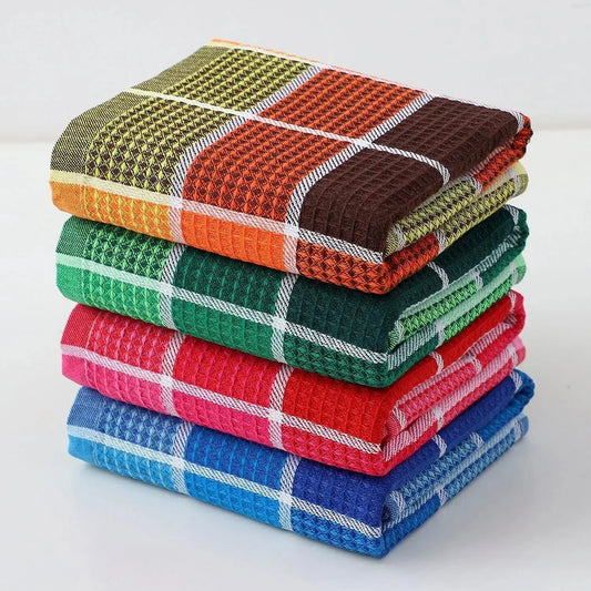 Retro Waffle Textured Kitchen Towels for Comfort and Style – All colors (4 pieces)