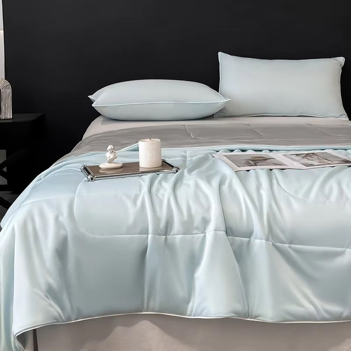 Swaying Heat Adjustable Heating Pad – Blue Gray