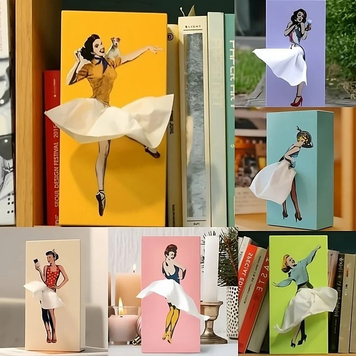 Flying Skirt Tissue Holder for Home Decor
