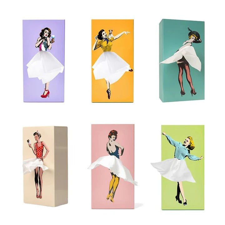 Flying Skirt Tissue Holder for Home Decor