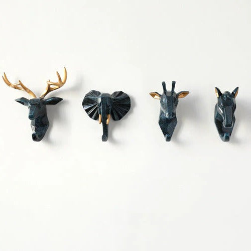 Wall Hook in Animal Head Design – Blue