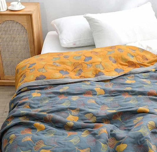 Nature's Embrace Reversible Throw Blanket