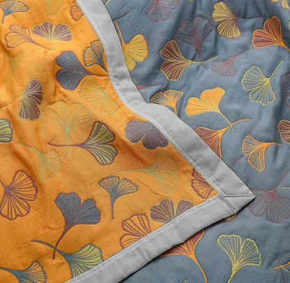 Nature's Embrace Reversible Throw Blanket