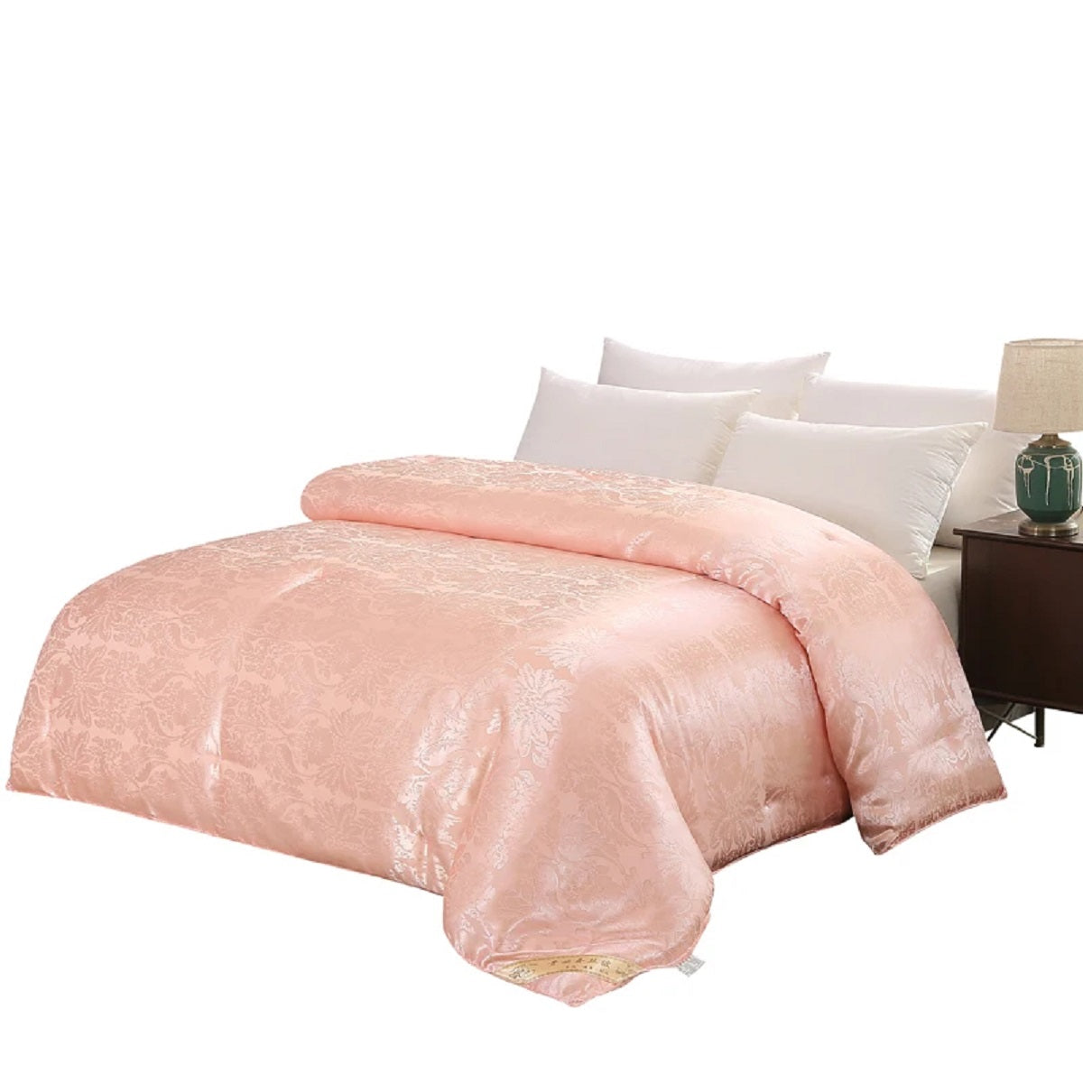 Luxury Silk Duvet Blanket – Natural Mulberry Comforter Quilt – Jade