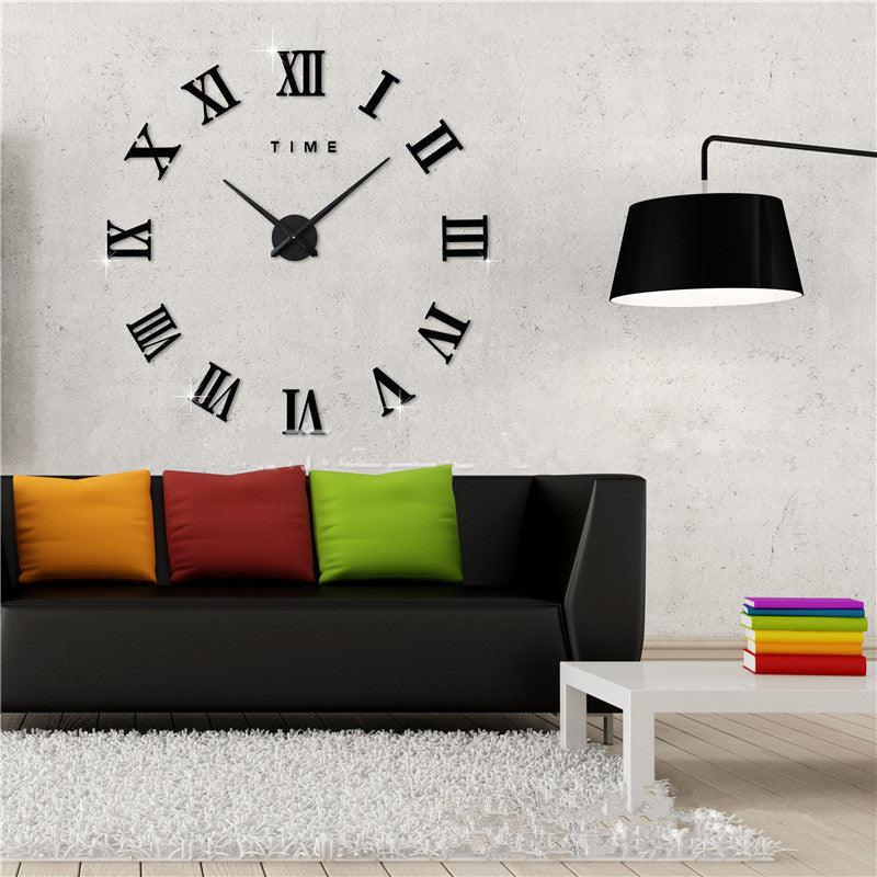 Nordic Minimalist Wall Clock – PureTime Design – Black