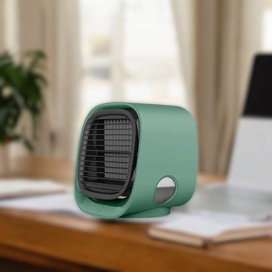 Versatile 3-in-1 Compact Cooler for Air Conditioning, Humidifying & Purifying – Green
