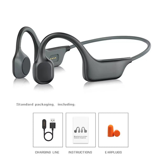 Open-Ear Bone Conduction Headphones for Running - UK – DG08 Black